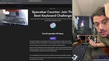 World Record - Most Space Bar Clicks w/ One Hand in 30s