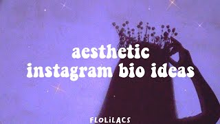 aesthetic bio ideas for instagram and others ｡˚ ✧ // flolilacs screenshot 5