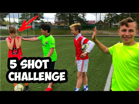 Видео: 5 SHOT CHALLENGE-ФУТБОЛЬНЫЙ ЧЕЛЛЕНДЖ