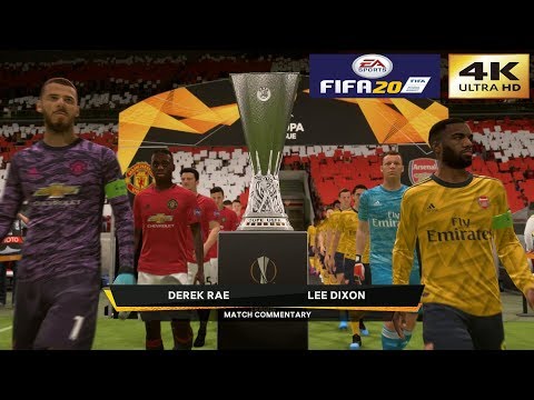 FIFA 20 (PC) Manchester United vs Arsenal | UEFA EUROPA LEAGUE FINAL GAMEPLAY | 4K 60FPS
