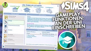 GAMEPLAY Funktionen: Für Studium einschreiben, ... 👩‍🎓👨‍🎓 Die Sims 4 An die Uni! Preview Special #6