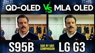 Tech With Kg Видео LG G3 vs Samsung S95B | MLA OLED 2023 vs 2022 QD-OLED 4K TV Comparison