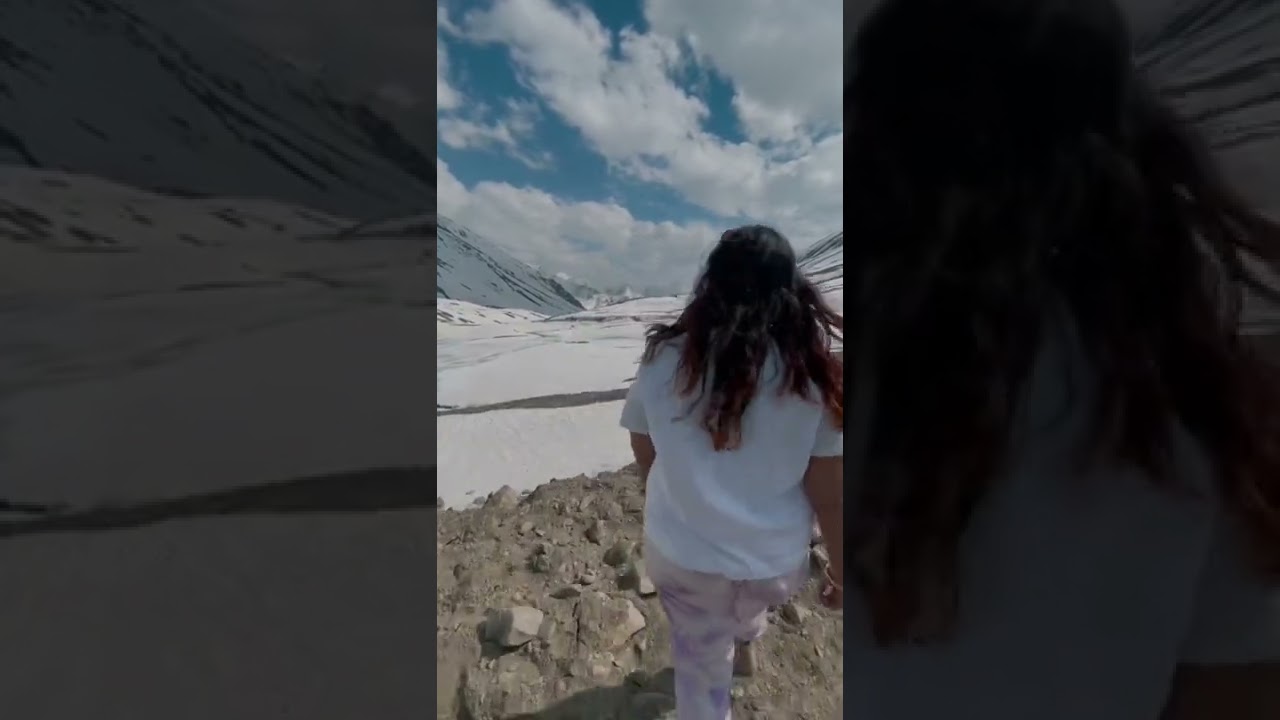 View from Shinku-la pass, border of Himachal and Ladakh!