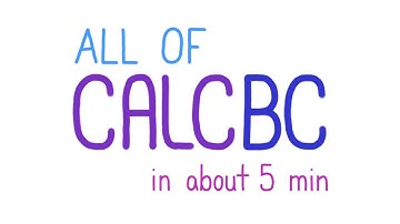 All of Calc BC In About 5 Minutes - A Calculus Animation