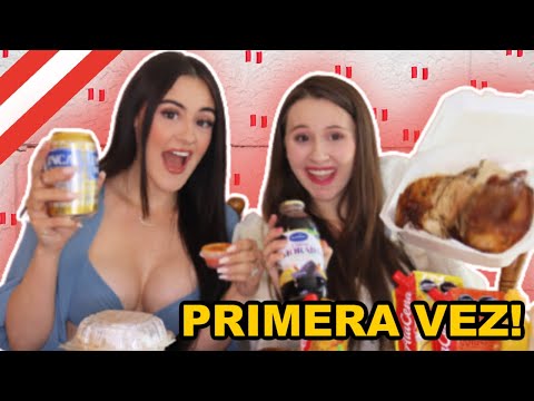 Mi hermana prueba pollo a la brasa por primera vez! | Angela Rose
