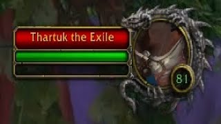 Where to find Thartuk The Exile rare spawn in MoP Classic WoW