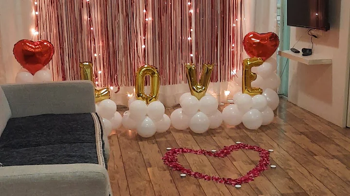 Wife surprise husband on marriage Anniversary | Canopy decoration @SANASHOMECRAFT