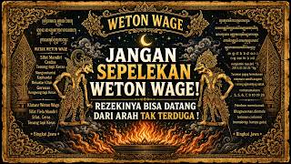 Don't Underestimate Weton Wage❗Luck Can Come from Unexpected Directions❗