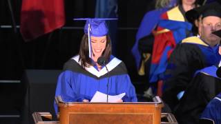 Convocation Spring 2013 - Valedictorian Megan Duffy