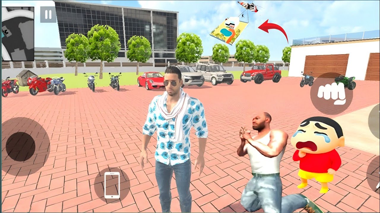 Franklin Shinchan Ka Ghar Hawa Mai Udd Gaya😱Indian Theft Auto Simulator💥इंडियन बाइक गेम वीडियो