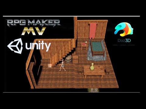 RPG Maker Parallax Mapping -- Unity and Daz Studio