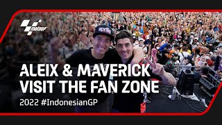 Aleix and Maverick meet their Indonesian fans at the Fan Zone | 2022 #IndonesianGP