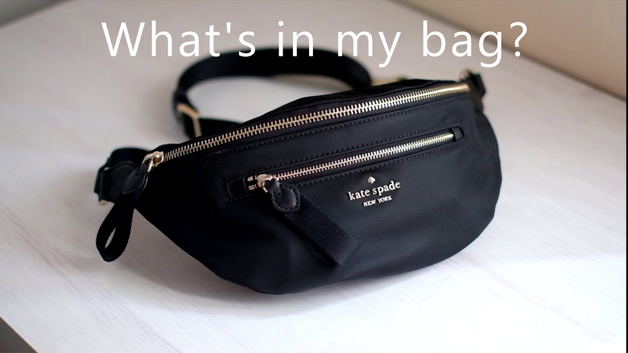 What's in my bag | Kate Spade Chelsea Belt Bag - YouTube