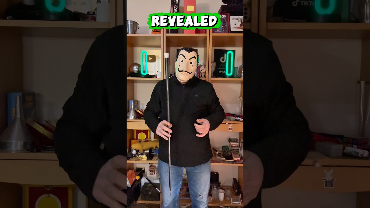 Disappearing Cane Trick Revealed 🪄 #tricks #magic #magictricks #foryou #memes