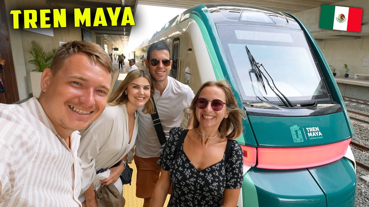 EXTRANJEROS ESTAN EN SHOCK al SUBIR a TREN MAYA por PRIMERA VEZ en MÉXICO 🇲🇽