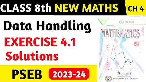 PSEB Class 8th Math Ch 4 Exercise 4.1 Full Solution 2023, 8th Class Maths Exercise 4.1 full solution