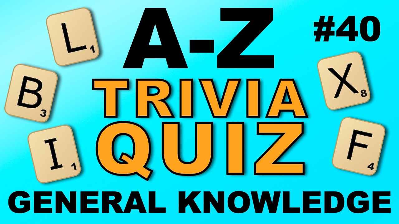 26 questions in 8 minutes! Can you score 20 or more? A-Z GENERAL