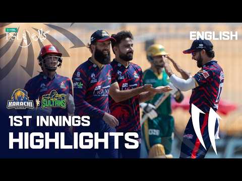 1st Innings Highlights | Karachi Kings vs Multan Sultans | English | Match 28 | HBL PSL 11 | MZB1K