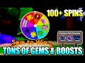 SPINNING THE SPIN TO WIN WHEEL 100+ TIMES & THIS IS WHAT I GOT! Mining Simulator 2 (Roblox)