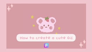 HOW TO CREATE A CUTE GIF| Picsart | Art Tutorial | 🍭 screenshot 4