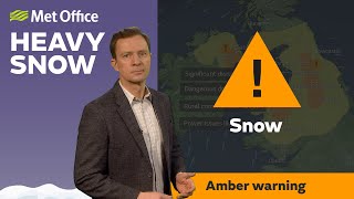 09/03/2023 – Heavy snow, amber warnings - Met Office Weather Forecast