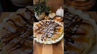 Cinnamon Pancakes with Caramelized Apples & Chocolate 🥞🍎🍫