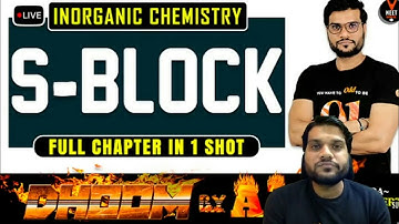 S-BLOCK Full Chapter Class 11 Chemistry One Shot By Arvind Arora sir