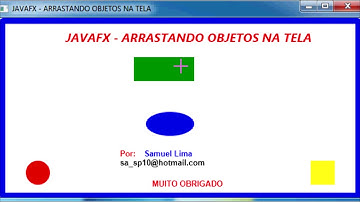 JavaFX - arrastando objetos na tela
