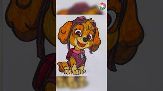 Drawing Skye from PAW Patrol Step-by-Step easy and simple!