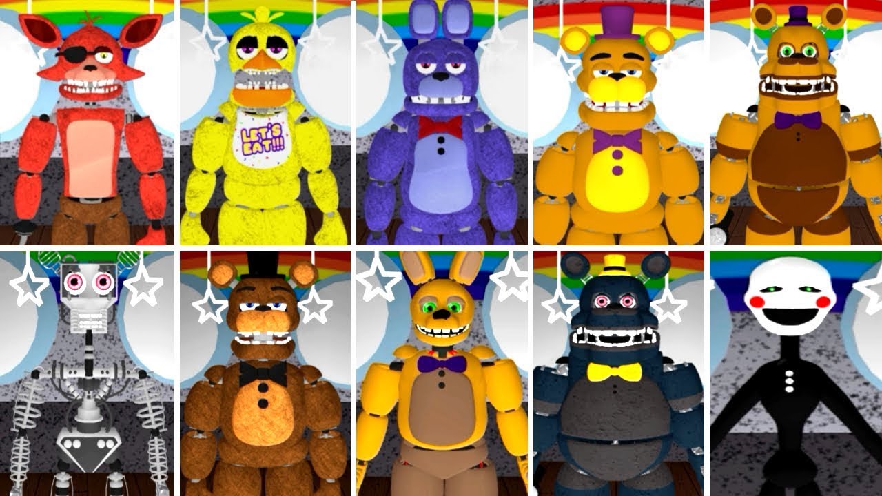 Play As All Roblox Animatronics Fredbear And Friends Youtube