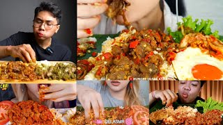 MUKBANG OSENG MERCON | ASMR BEEF SLICE 🌶️🥘