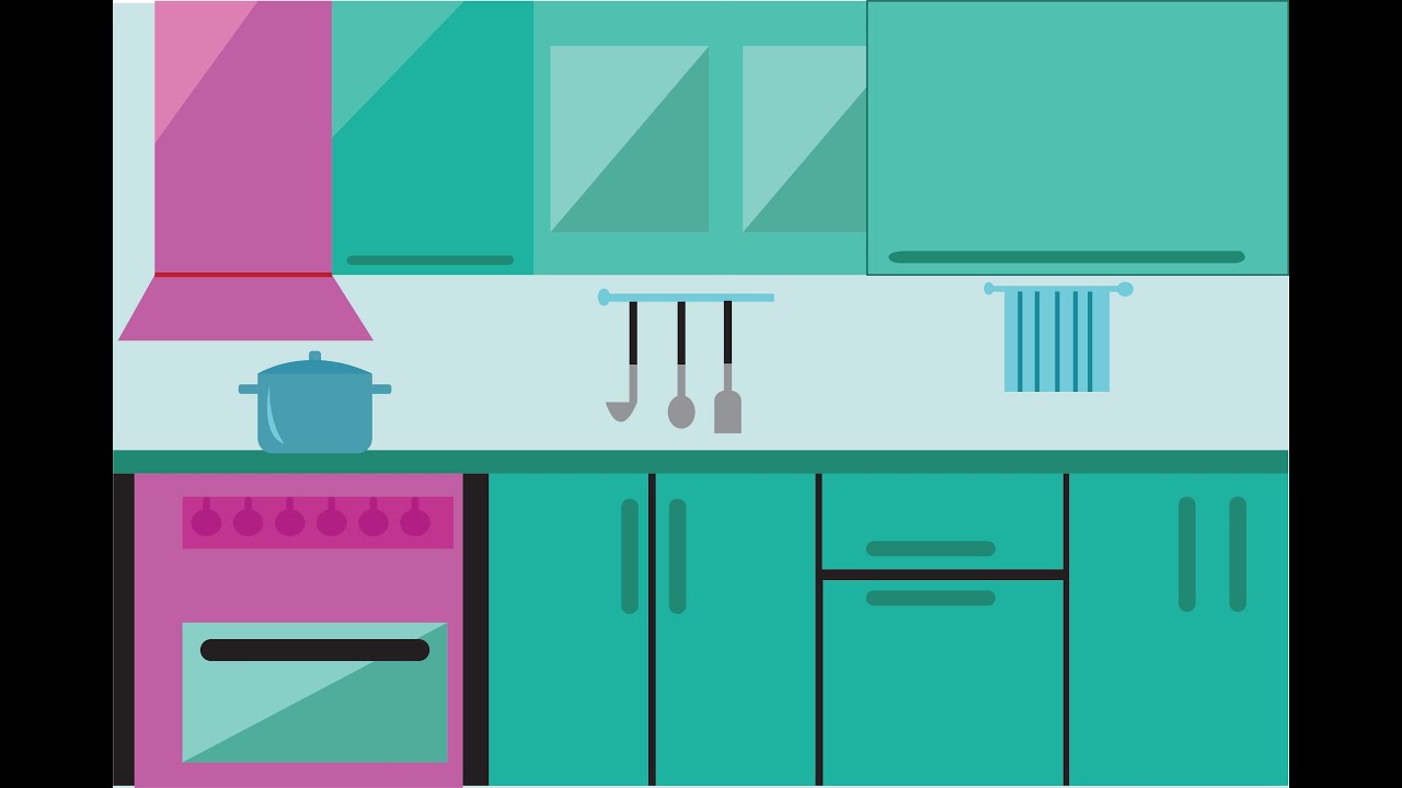 Kitchen Using Adobe How to make kitchen in Adobe Illustrator - YouTube