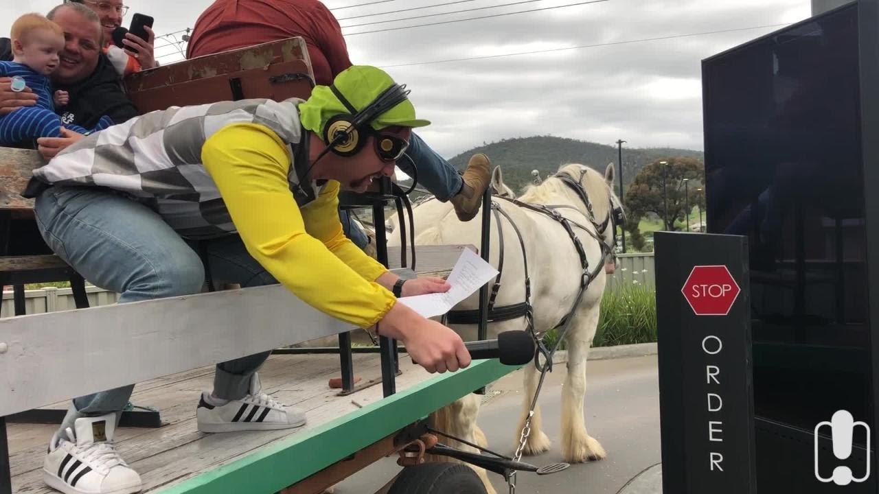 Macca's Drive-Thru In A Horse & Carriage I Jimmy & Nath - YouTube