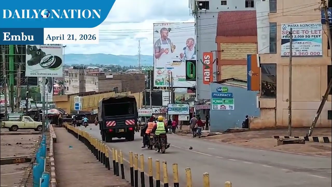 Businesses closed in Embu Town following protests against high fuel prices