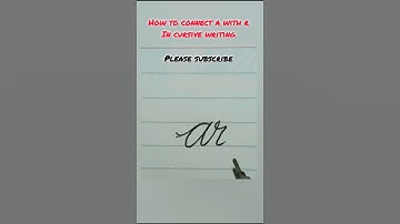 How to connect a with r in cursive writing #cursivewritinghandwriting #handwriting#shorts#ytshorts