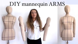 How to make dress form ARMS, DIY mannequin arms, Tailor arm DIY, sewing tips, DIY tips,  Anita Benko screenshot 4