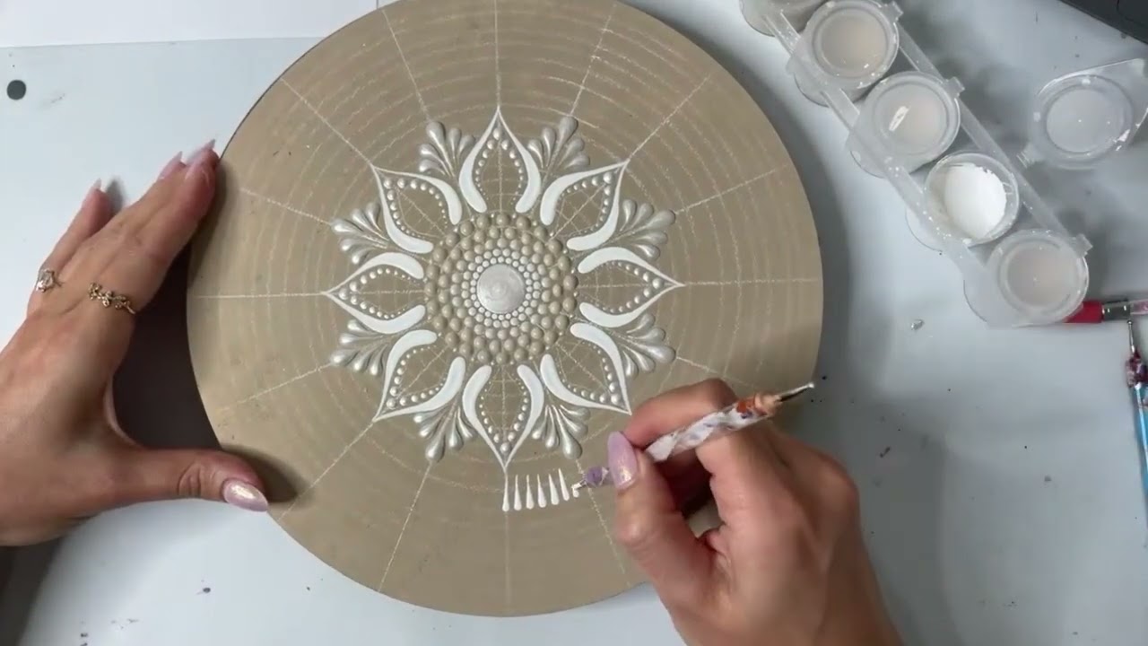 Easy Mandala Art for Beginners Dot Painting Rocks Timelapse Painted Step by Step | Thoughtful Dots