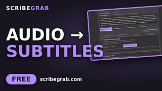 Make Subtitles From Any Audio or Video — Free SRT and VTT