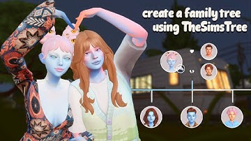 creating a family tree with TheSimsTree! 👽 solstice family // the sims 4
