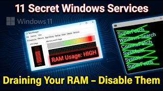 11 Secret Windows Services Draining Your RAM – Safely Disable Them for a Faster PC