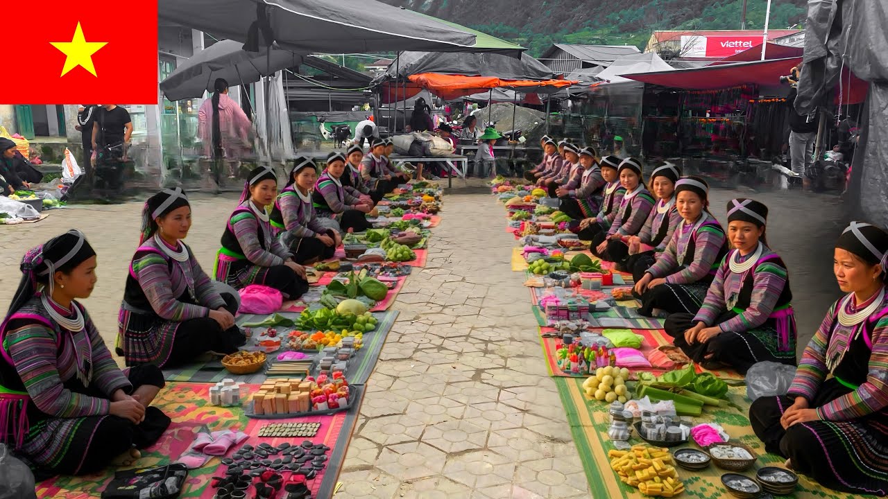 Рынок Донг Ван, Хазянг — крупнейший рынок в Хазянге, Вьетнам
