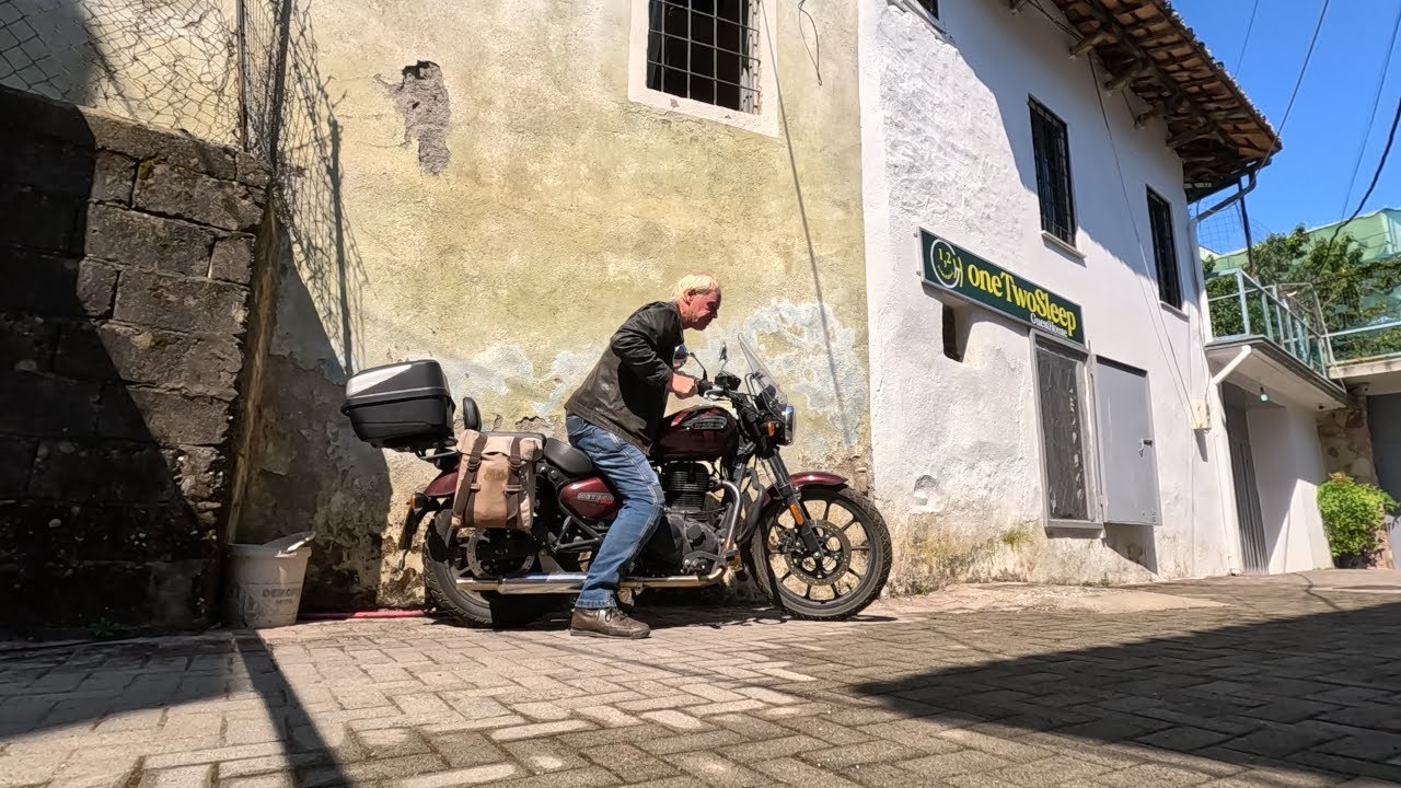 Riding from Tirana to Shkoder in Albania