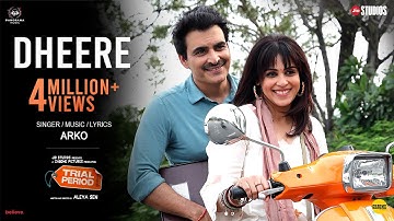 Dheere (Video Song) - Trial Period | Genelia Deshmukh, Manav Kaul | ARKO