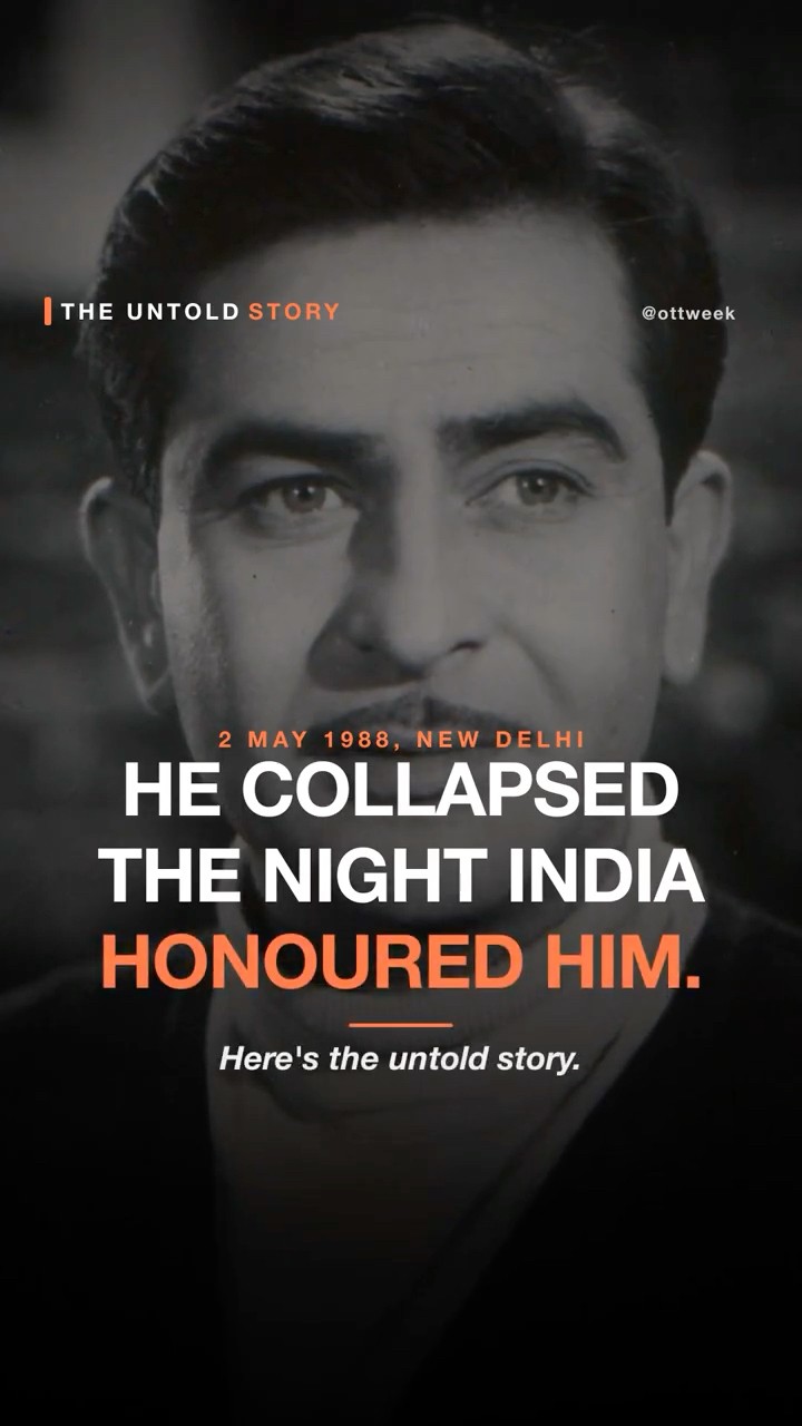 Raj Kapoor Collapsed The Night India Honoured Him 🤯 #Shorts