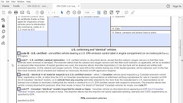 Completing an EPA for Vehicles