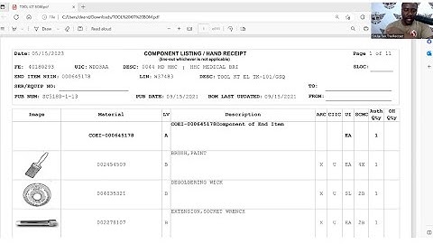How to fill out a B.O.M. for hand receipt holders and Commanders