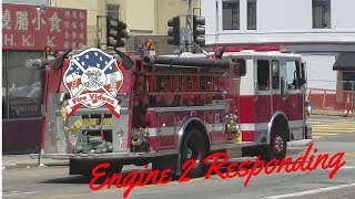 San Francisco Fire Department Engine 2 responding