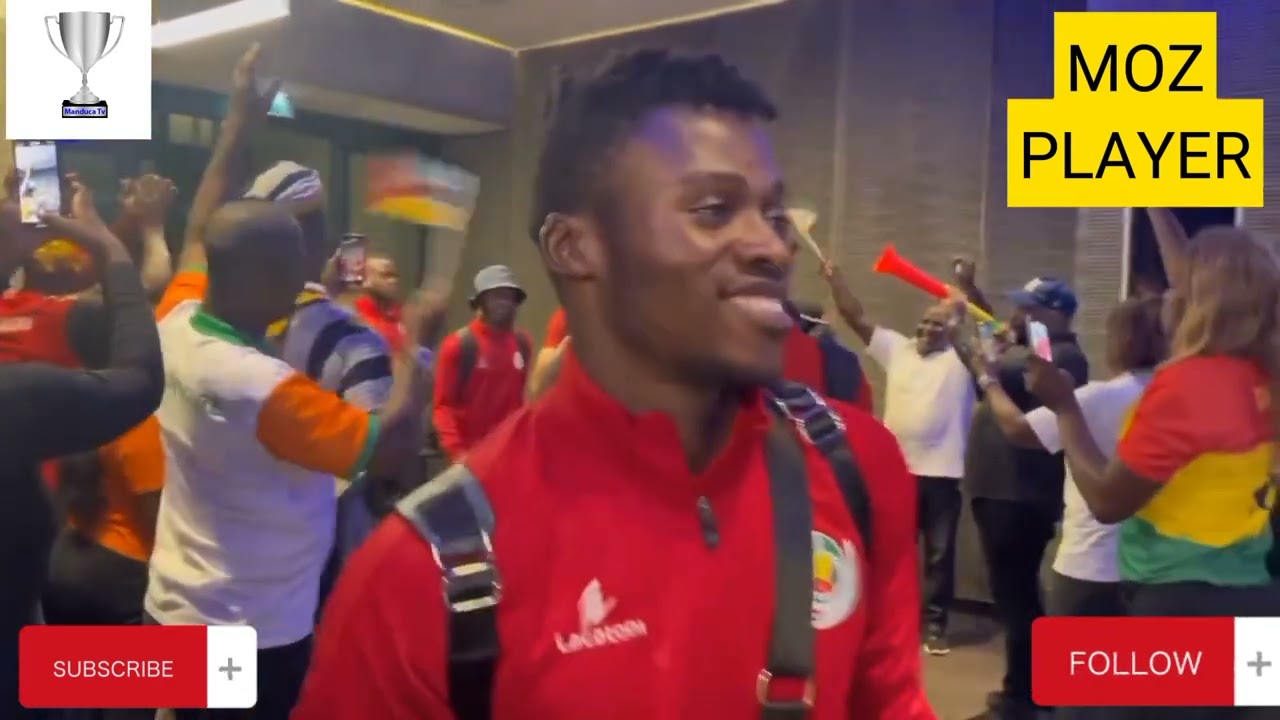 CONFIRA A CHEGADA DOS MAMBAS SELEÇÃO NACIONAL DE MOÇAMBIQUE NA COSTA DO MARFIM