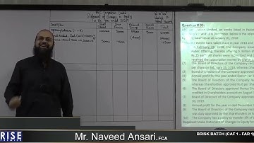 CAF 1 BB   Sir Naveed Ansari   Lecture 43