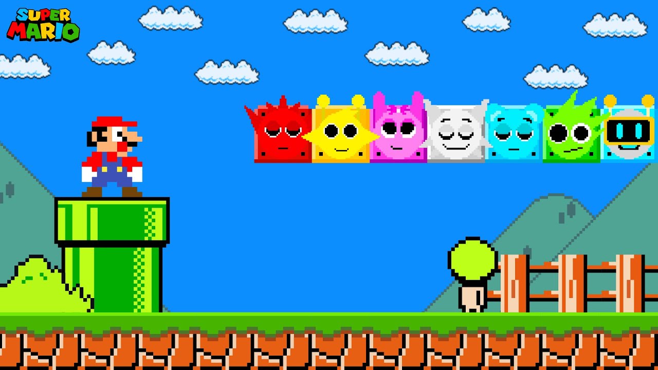 Super Mario Bros., but there are MORE Custom Sprunki Incredibox ...